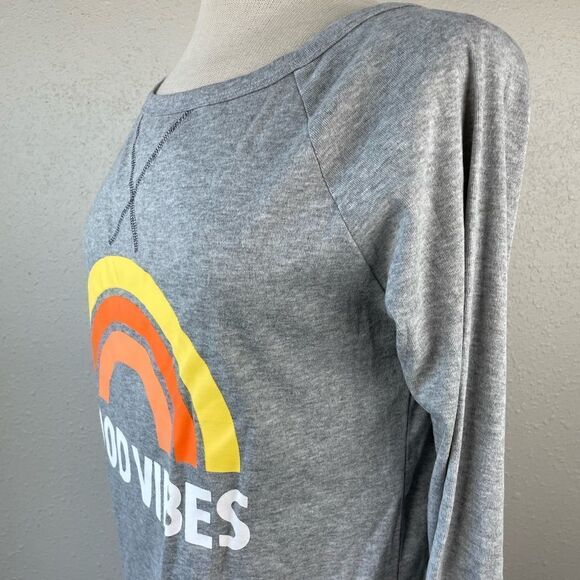 NWT Leo Rosi Good Vibes Long Sleeve T-Shirt Size S - Picture 4 of 7